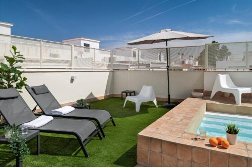 Balkón alebo terasa v ubytovaní Lola 14 Suite Apartment