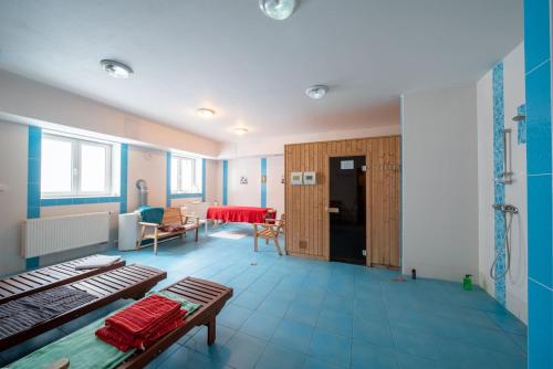 Posteľ alebo postele v izbe v ubytovaní Aparthotel Rezidence Club Canada Lipno