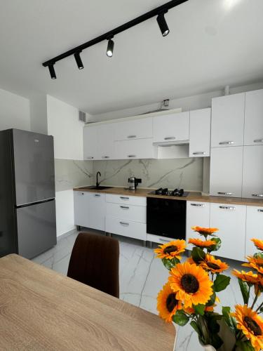 Køkken eller tekøkken på Gloria Apartment
