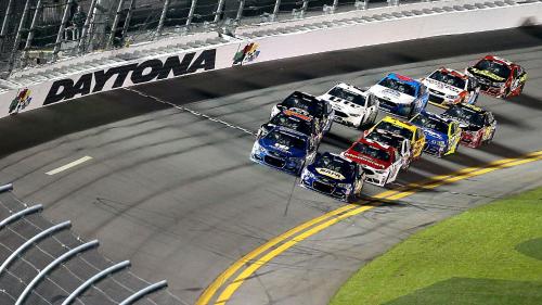 a group of trucks parked on a race track at Cozy Studio Suite Near Beach W Kitchenette #3 in Daytona Beach Shores