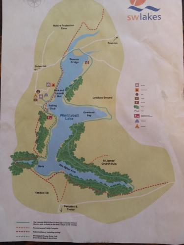 a map of the waikikiikiiki inn and resort at Foxgloves in Brompton Regis