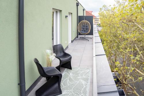 Istumisnurk majutusasutuses Eggenberg City Suites - Apartment Amore - Self Check-In