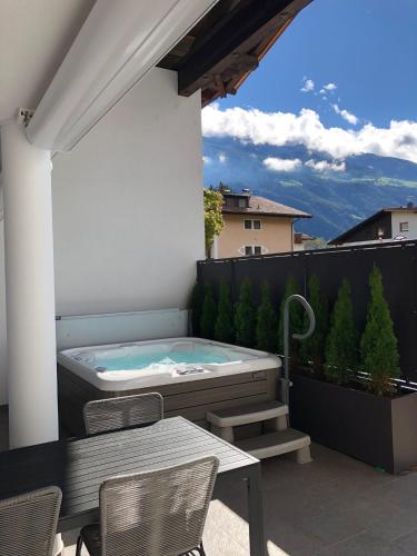 Vue générale sur la montagne ou vue sur la montagne depuis l'appartement