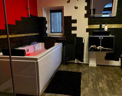 Dapur atau dapur kecil di Bulle d’Amour , une nuit en amoureux