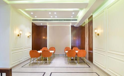 Zona de estar de HOTEL SHANDON-2 Mins From Connaught Place