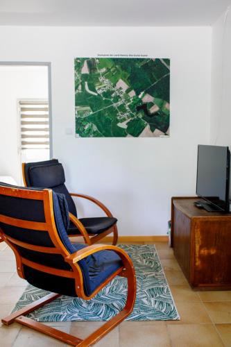 Μια τηλεόραση ή/και κέντρο ψυχαγωγίας στο le petit gite de Marinette