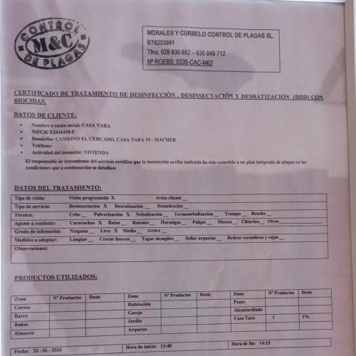 a confirmation letter from a restaurant with a hamburger at Casa Tara - 5 bedroom, 4 bathroom villa with private pool in Mácher