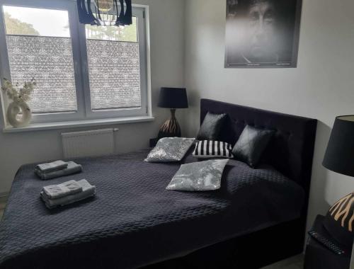 Postel nebo postele na pokoji v ubytování Apartament Cinema