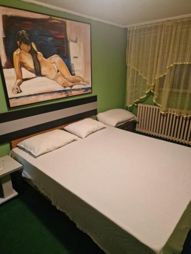 Postel nebo postele na pokoji v ubytování Apartman Katarina Petrovaradin