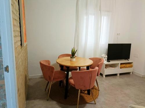 TV a/nebo společenská místnost v ubytování La Terraza del Teatro - Free parking