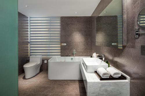 Koupelna v ubytování Glean Hotel Xinzhou