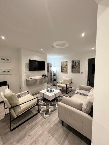 TV a/nebo společenská místnost v ubytování Entire House - Near Etihad stadium and Central Manchester