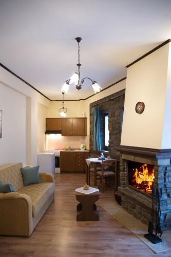 Posezení v ubytování Seirios Guest House