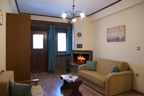Posezení v ubytování Seirios Guest House