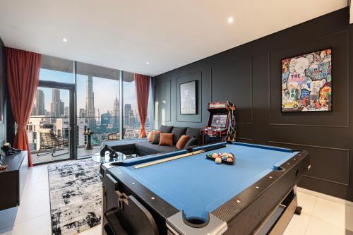 2BR Burj Khalifa view, table game & arcade- 26thFL