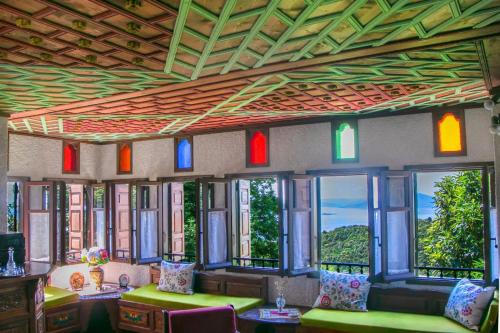 A seating area at Archontiko Merylins Pinakates Pelion