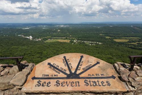 a sign on the top of a mountain at Candlewood Suites Chattanooga Hamilton Place by IHG in Chattanooga