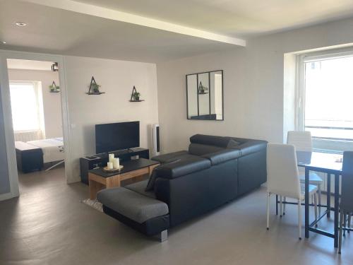 Grand T2 centre-ville, calme, lumineux et spacieux, 1 chambre, 1 à 5 pers, climatisation, wifi, parking libre et gratuit