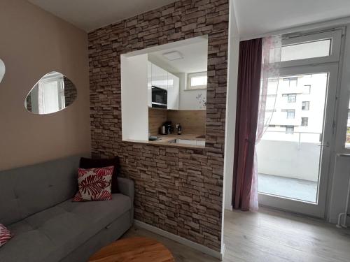 Χώρος καθιστικού στο Apartment AS mit Balkon