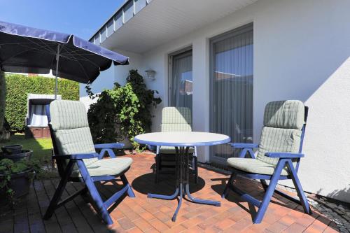 Χώρος καθιστικού στο Ferienhaus Strandläufer