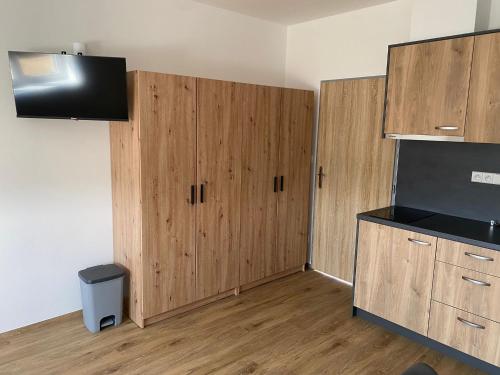 Küche/Küchenzeile in der Unterkunft JK Apartmány
