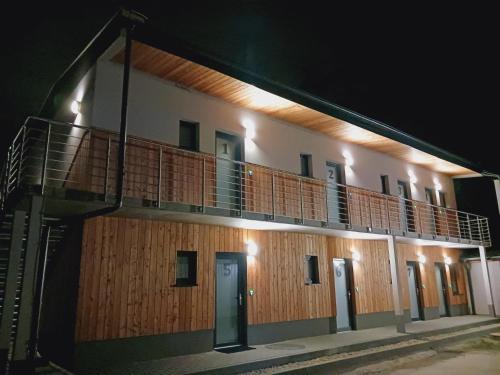 Das Gebäude in dem sich die Ferienwohnung befindet