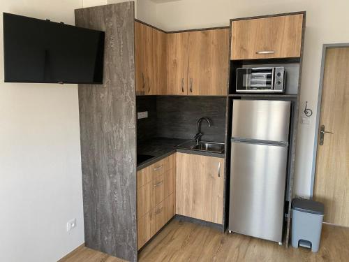 Küche/Küchenzeile in der Unterkunft JK Apartmány