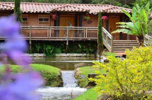Zahrada ubytování Refugio Natural Guarne
