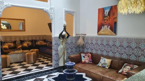 Posezení v ubytování RIAD Le shams