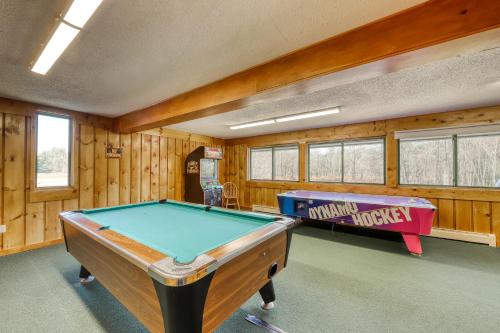 a billiard room with a pool table and a pool table at Village Green Unit 1A in Stowe