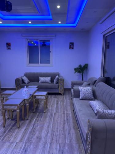 Χώρος καθιστικού στο Luxray Night House