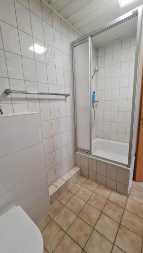 Koupelna v ubytování Gästehaus Zimmer #7 Jülich