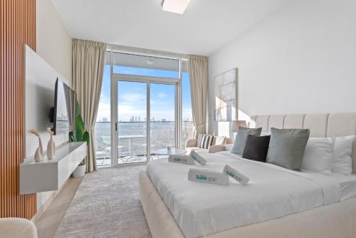 Voodi või voodid majutusasutuse Bloom Towers Gem Elegant Studio A Must See toas