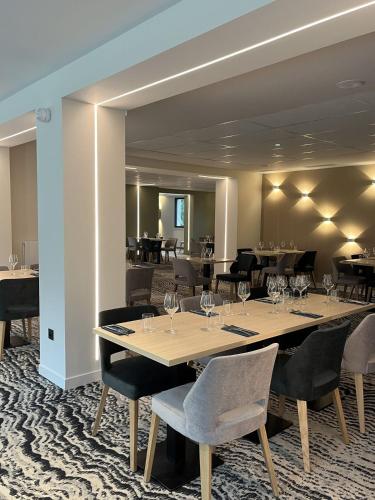 Χώρος καθιστικού στο La Reposée Hôtel Restaurant Spa