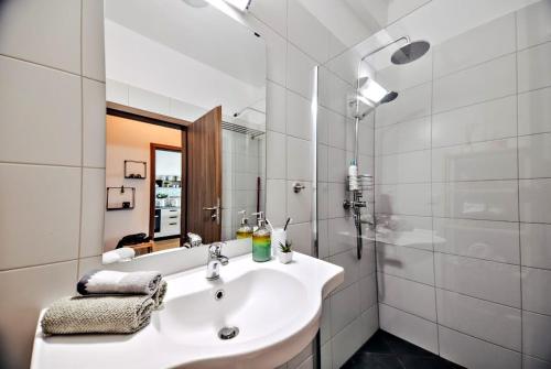 Koupelna v ubytování Burgas Residence 607