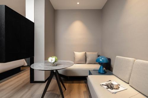 Un lugar para sentarse en Anbo M Hotel Yiwu Wanda Plaza