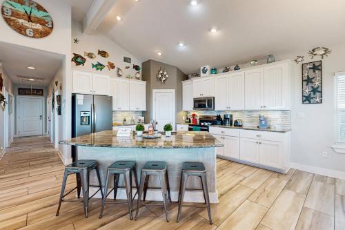 Una cocina o zona de cocina en Beautiful Sea