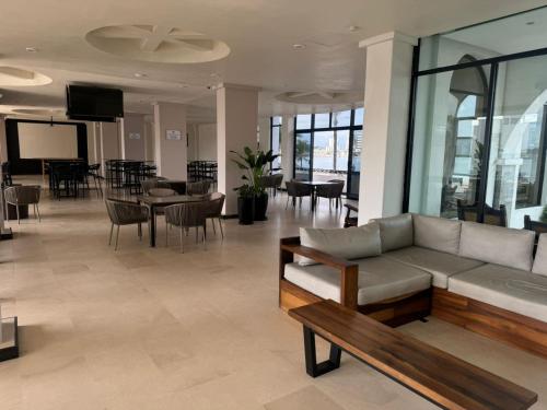 Χώρος καθιστικού στο Hacienda Mazatlán sea view