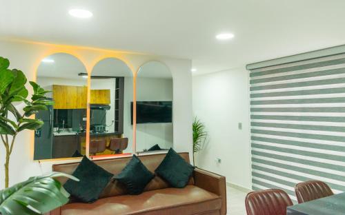 TV a/nebo společenská místnost v ubytování Piso en el Quindío, apartamento de lujo