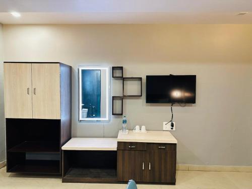 Køkken eller tekøkken på Areca Palms Hotel & Resort