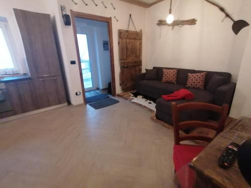 Χώρος καθιστικού στο Chalet Ca ad Me Pare Alloggio con terrazza panoramica