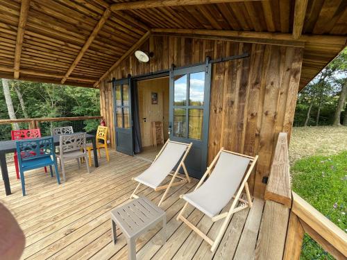 Μπαλκόνι ή βεράντα στο La Buissonnière Lodges