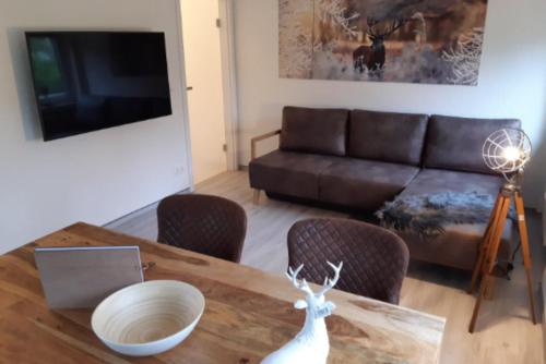 Posezení v ubytování Apartment Wurmbergblick