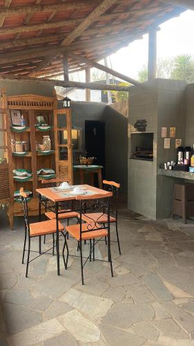 Dapur atau dapur kecil di Pousada e Flat Royal 04