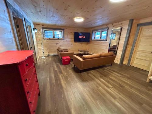 Les Chalets de Môh - 14 chalets indépendantsにあるシーティングエリア