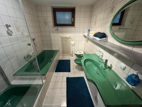 Koupelna v ubytování Lichtdurchflutete Ferienwohnung