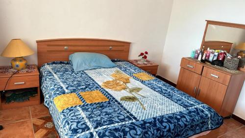 Ένα ή περισσότερα κρεβάτια σε δωμάτιο στο Ferienhaus Tanger am strand