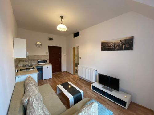 Dapur atau dapur kecil di Apartament Cieplice