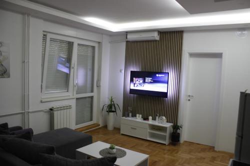 TV a/nebo společenská místnost v ubytování Nele