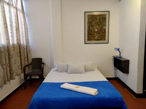 Cama o camas de una habitación en Hotel Ricocampo
